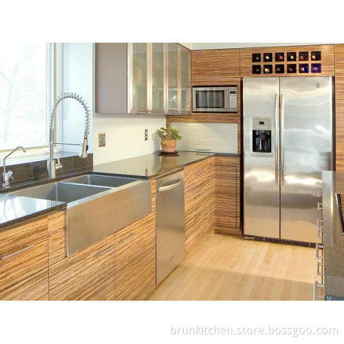 Aluminum Frame Glass Door Kitchen Cabinet